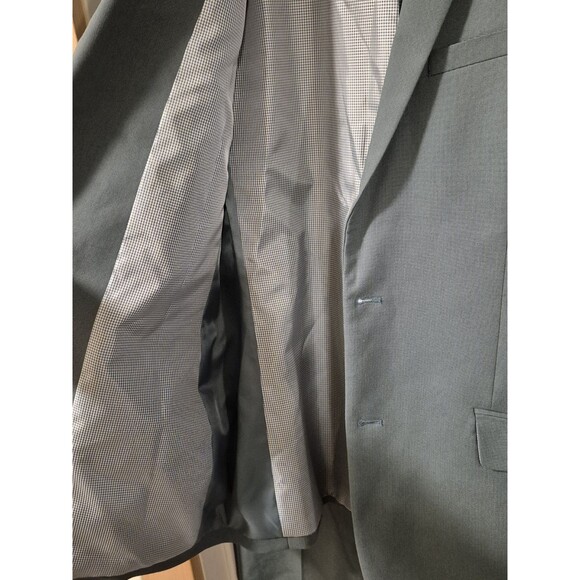 EXPRESS Men's Extra Slim Green Suit Jacket 42L Extra Slim/Pants 33/32 Extra Slim - Picture 8 of 15